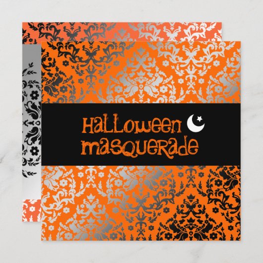 Invitation Mascarade 311-Halloween (Devant / Derrière)