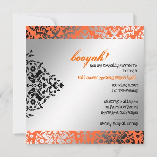 Invitation Mascarade 311-Halloween (Dos)