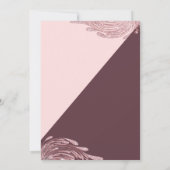 Invitation Mascarade de la Parties scintillant rose noir de B (Dos)