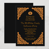 Invitation Mascarade de minuit Halloween Costume Party (Devant / Derrière)