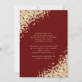 Invitation Mascarade diamant luxe Quinceañera rouge (Dos)