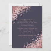 Invitation Mascarade diamant luxe rose or doux 16 (Dos)
