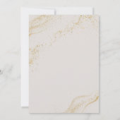 Invitation mascarade dorée (Dos)