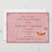 Invitation Mascarade du bal d'automne et d'hiver Marie Antoin (Dos)