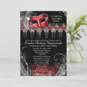 Invitation Mascarade du mystère du meurtre (Debout devant)