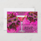 Invitation Mascarade Mascarade Mascarette RSVP (Devant)