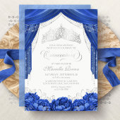 Invitation Mascarade Mascarade Royal Blue Quinceanera