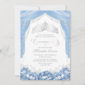 Invitation Mascarade Mascarade Royal Blue Quinceanera (Devant)