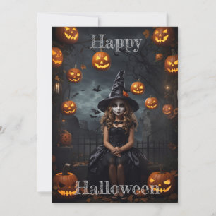 Invitation Mascarade Moonlit : Une affaire d'Halloween envoût