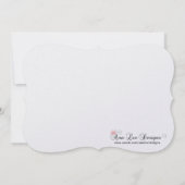 Invitation Mascarade rose Mascarade Masque costume Halloween  (Dos)