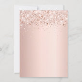 Invitation Mascarade rose or parties scintillant poussière Sw (Dos)