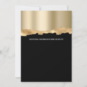 Invitation mascarade vénitienne masque de glam rose chic (Dos)