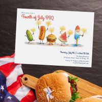 Mascottes de BBQ du 4 juillet | Jour de l'Indépend