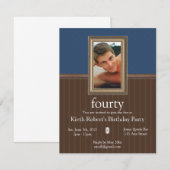 Invitation Masculine Birthday Party (Devant / Derrière)