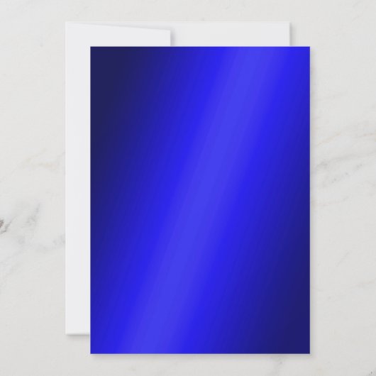 Invitation Masculine Cadre bleu et Parties scintillant 50e an (Dos)