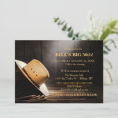 Invitation Masculine Russe Cowboy Casquette corde Bois Ouest (Debout devant)