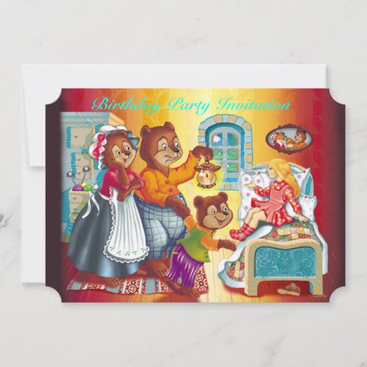 Invitation Masha et 3 ours (Devant)