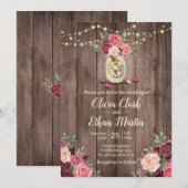 Invitation Mason Jar (Devant / Derrière)