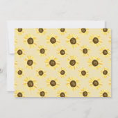 Invitation Mason Jar avec Sunflower Jaune Bébé Brunch (Dos)