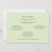 Invitation Mason Jar et Mariage Fleur sauvage (Dos)