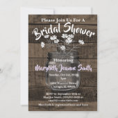 Invitation Mason Jar Fleurs blanches (Devant)