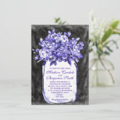 Invitation Mason Jar Flower Chalkboard Wedboard Wedding Maria (Debout devant)