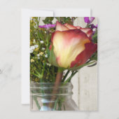 Invitation Mason Jar Flowers Graduation Party (Dos)