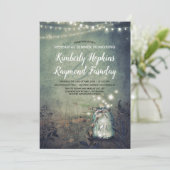 Invitation Mason Jar illumine le dîner de répétition rustique (Debout devant)