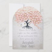 Invitation Mason Jar Pale Pink Heart Leaf Tree Wedding (Dos)