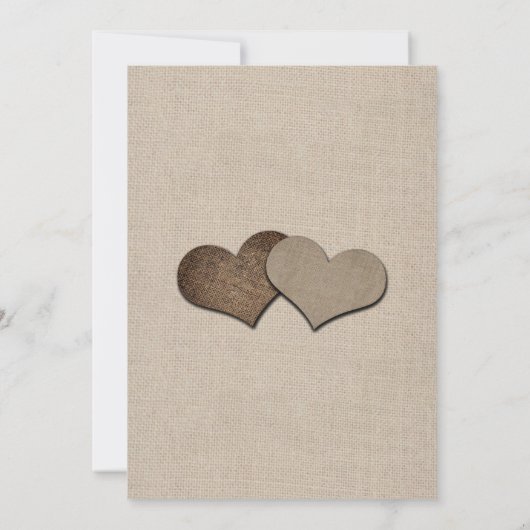 Invitation Mason Jar Rustic Country Mariage Burlap (Dos)