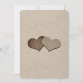 Invitation Mason Jar Rustic Country Mariage Burlap (Dos)