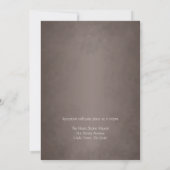 Invitation Mason Jar Rustic Stars Blue En vichy Mariage (Dos)