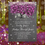 Invitation Mason Jar Sangria Wine Chalkboard Coeur Feuille Ar<br><div class="desc">Lumières Fées magiques Mason Jar Sangria Wine Chalkboard Feuille de Coeur Arbre Romantique Rustique Sous les étoiles Conte Fée Mason Jar Purple Framboise Feuille de Coeur Firefly Arbre de Mariage Invitations. Idéal pour une Soirée rustique chic Elegant ou un Mariage de forêt.</div>