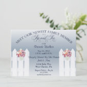 Invitation Mason Jar Sip et voir l'invitation (Debout devant)