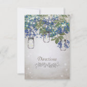 Invitation Mason Jar sous les étoiles rustique et romantique (Dos)