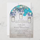 Invitation Mason Jar sous les étoiles rustique et romantique (Devant)