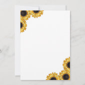 Invitation Mason Jar Tournesols Baby shower neutre (Dos)