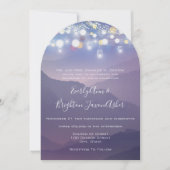 Invitation Mason Jar Ultra violet violet Mariage (Devant)