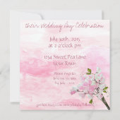 INVITATION MASON JAR WATERCOLOR ROSE POIS DOUX (Dos)