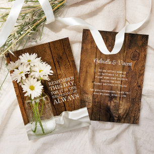 Invitation Mason Jar White Daisies Mariage Enregistrer la dat