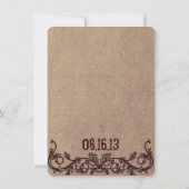 Invitation Mason Jars Mariages campagnards rustiques Invitati (Dos)