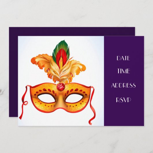 Invitation Masquage (Devant / Derrière)