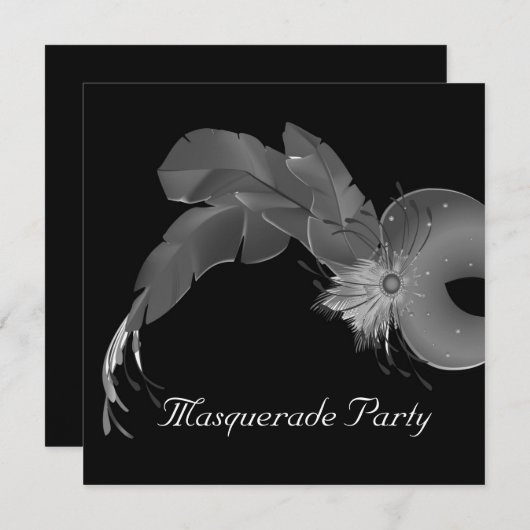 Invitation Masquarade (Devant / Derrière)