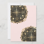 Invitation Masque Chic Pink Or Mascarade Masque Español Quinc (Dos)