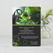 Invitation Masque de bal masqué au citron Costume d'Halloween (Debout devant)