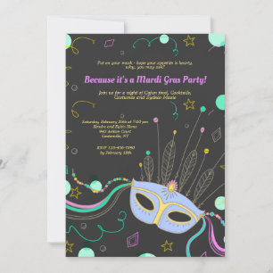 Invitation Masque de Carnaval