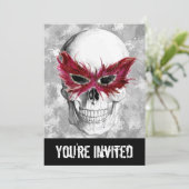 Invitation Masque de plumes (Debout devant)