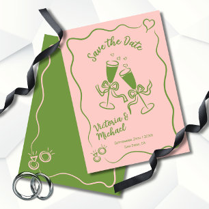 Invitation Masque dessinée à la main Enregistrer le Mariage d