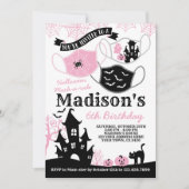 Invitation Masque d'Halloween (Devant)