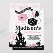 Invitation Masque d'Halloween (Devant / Derrière)